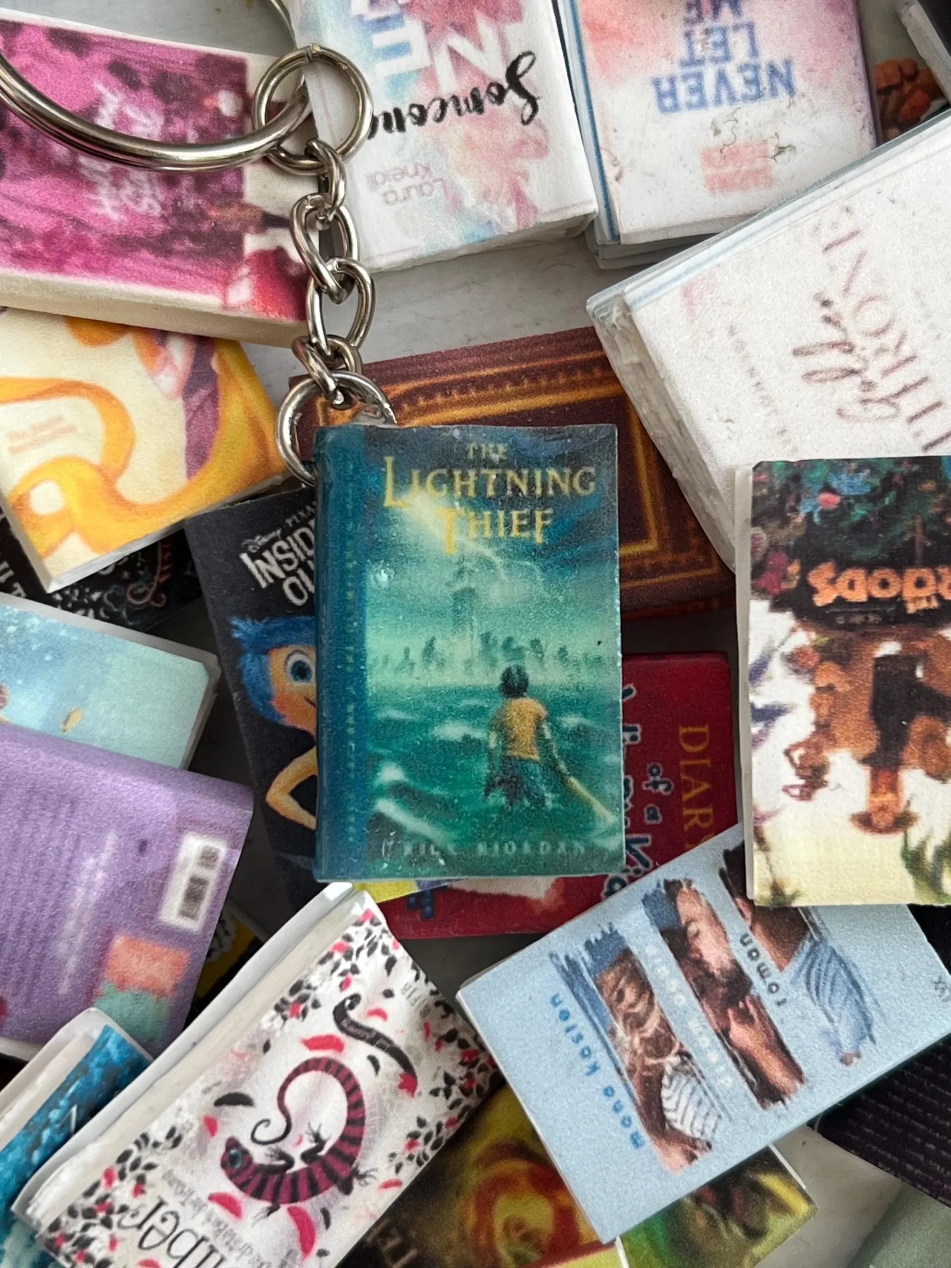 Custom Mini Book Keychain – Personalized Charm for Book Lovers Handmade Keepsake Tiny Accessory